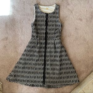 BRAND NEW Anthropologie black/white zipper dress